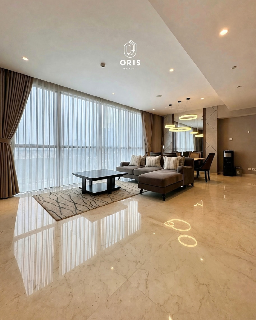 Casa Domaine Type 3 BR, Fully Furnished, High Floor - foto utama