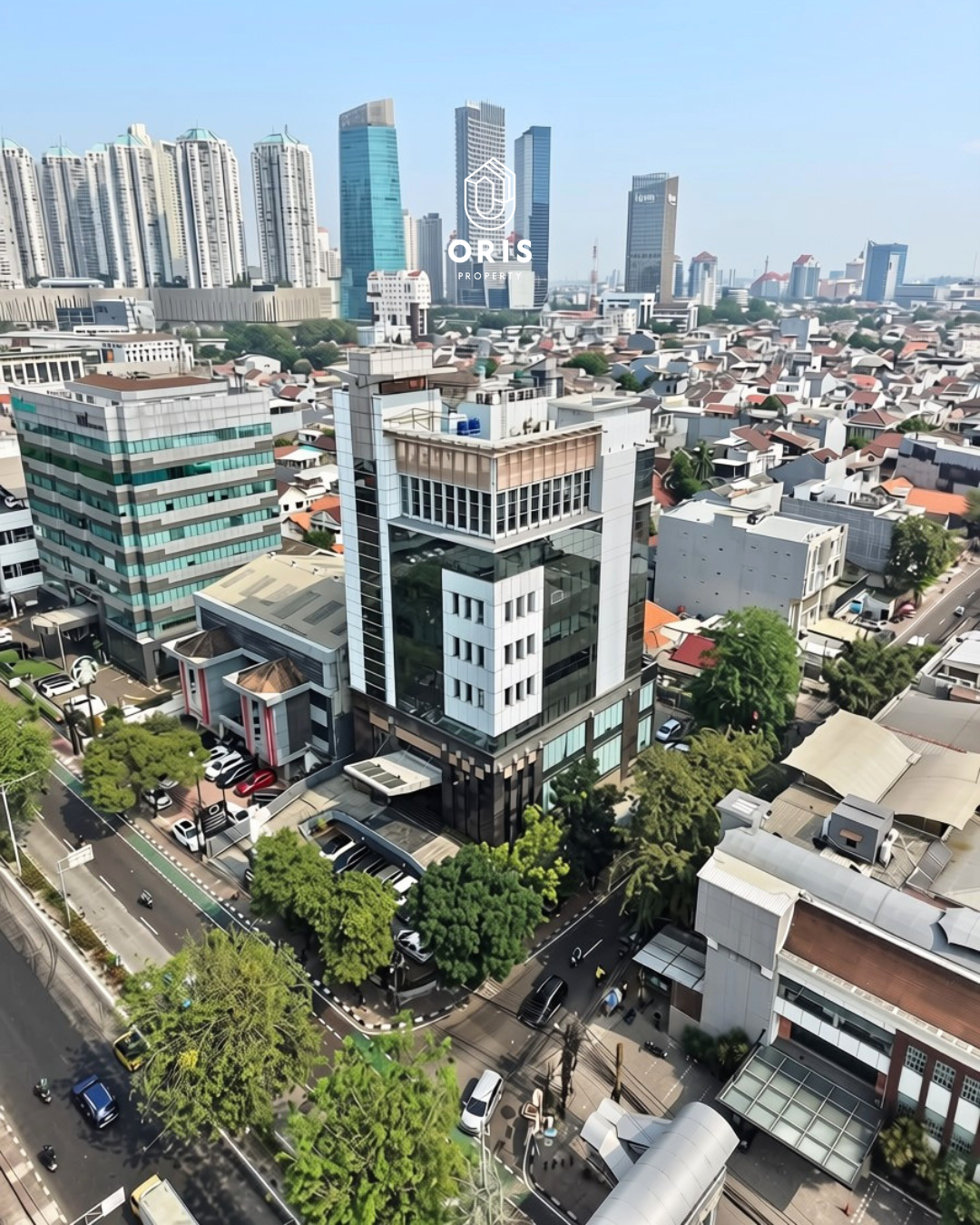 Office Building 8 Lantai, Hadap Timur & Selatan - foto utama